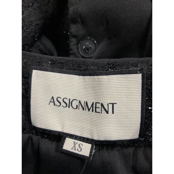 Assignment 'Bianca' Black Tweed Jacket Size XS - Picture 4 of 5